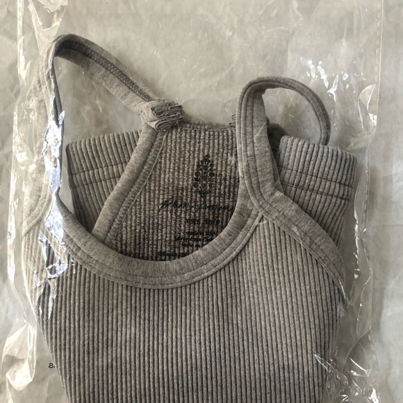 NWOT Free People Movement Grey tank top. Size XS. - Picture 7 of 9